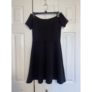 Black off the shoulder dress